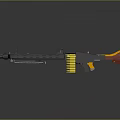 Rocket Propelled Grenade Launcher With Yellow Red Fin Black Body And Grip Design