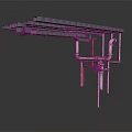 Heavy Duty Industrial Equipment With Metal Pipes Valves And Structural Framework