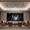 Modern AV Room Wine Tasting Area Cinema Multi-function Hall 3d model