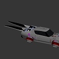 Retro Futuristic Car 3d model