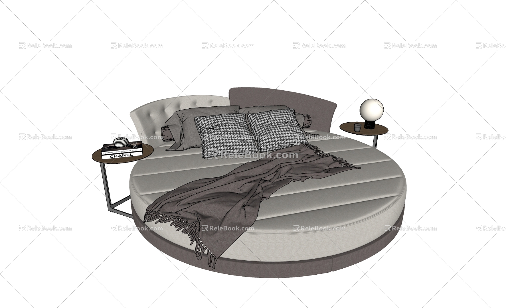 round bed 3d model