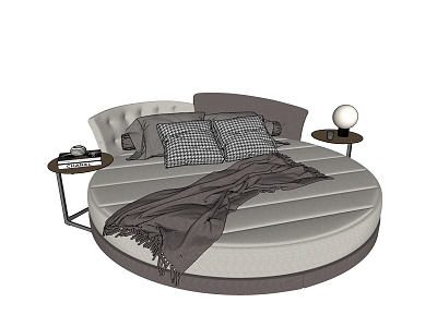 round bed 3d model