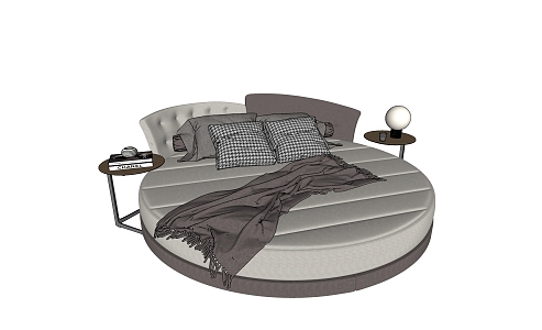 round bed 3d model