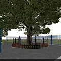 Aerial Planning of Green Residential Area With Trees Buildings and Blue Pond