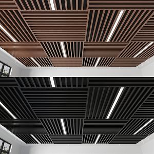 Modern ceiling grille square ceiling 3d model