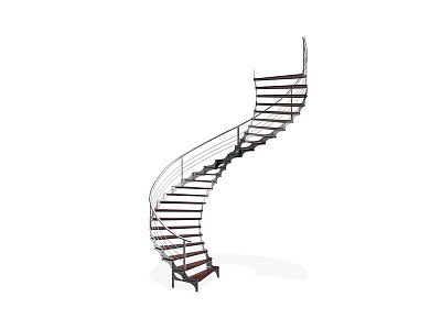 Stairs Rotating Stairs Glass Stairs Solid Wood Stairs Creative Stairs 3d model