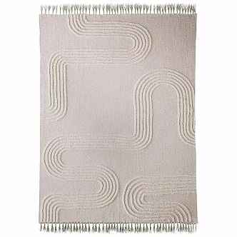Nordic Square Carpet 3d model