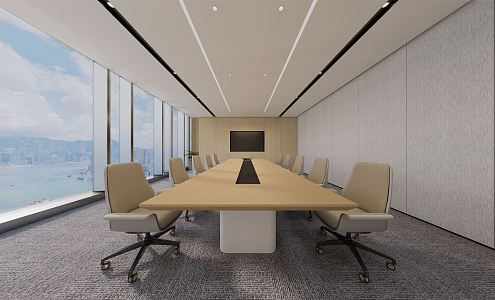 Modern Conference Room 3d model