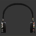 Stylish Over Ear Headphones With Colorful Patterned Ear Cups And Black Headband Design