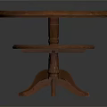 Wooden Round Coffee Tables Set of Two with Small and Large Sizes for Living Room
