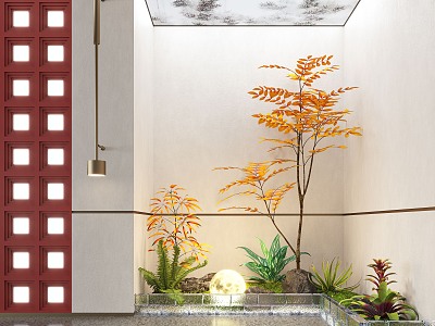 Modern Indoor Landscape Landscaping Landscape Setches Indoor Landscape Indoor Landscape Bryophytes Plant Heap model