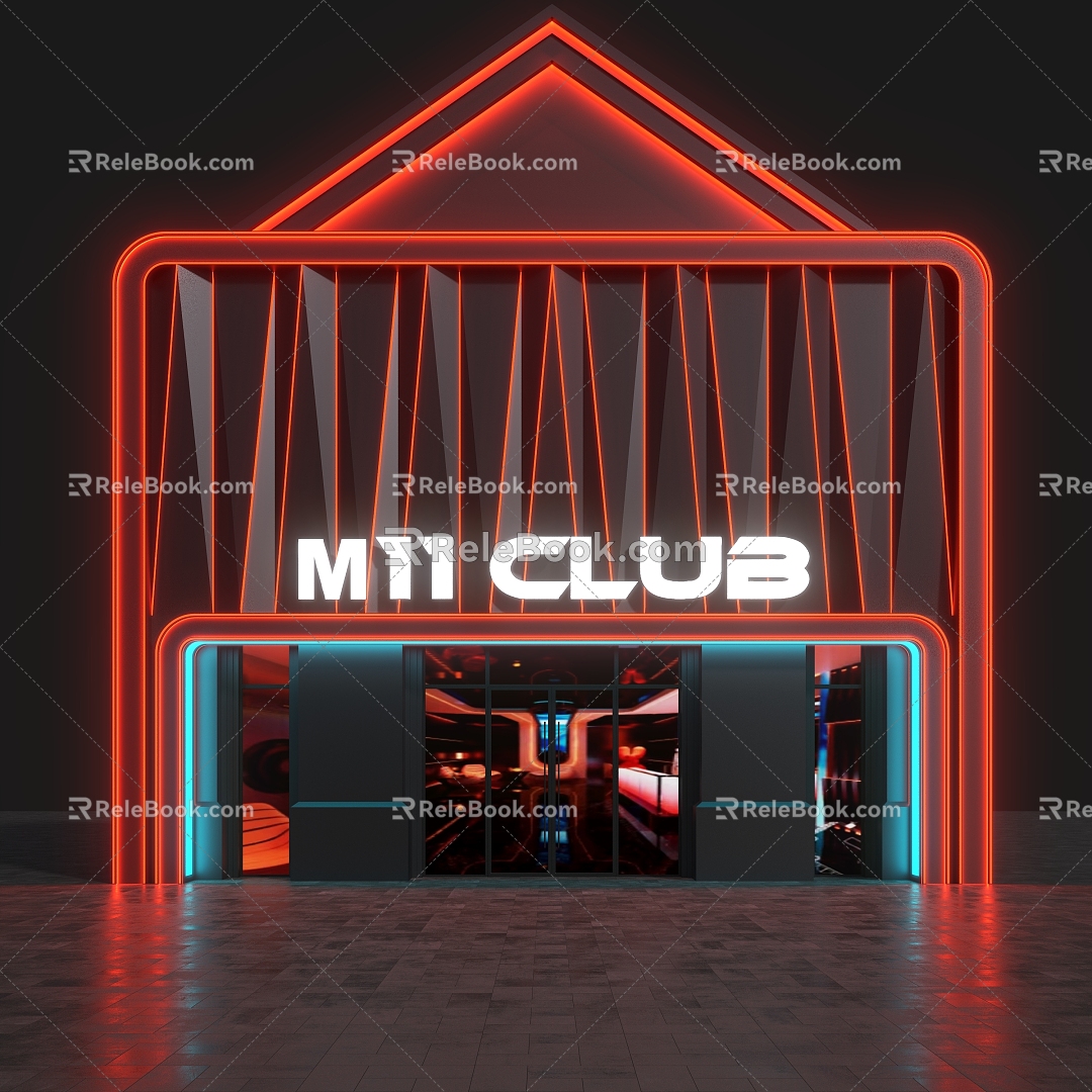 KTV door head nightclub door head bar door head bar KTV door head door head design door head 3d model