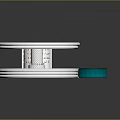 White Circular Devices With Blue Glowing Edges And Ring Shaped Bases On Dark Background