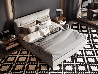 Style Commodity Bed 3d model