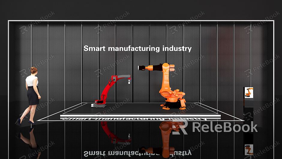 Modern Robot Arm Robot Arm Booth model