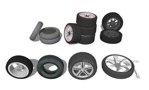 Modern Tires 3d model