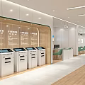 China Post Postal Savings Bank Exterior With Green Signage Glass Doors And Display Windows