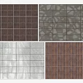 Variety Of Wall Panels With Different Patterns 3d model