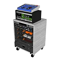 Organized Musical Instruments And Art Supplies Storage Cart With Multiple Drawers