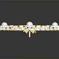 Luxurious Gold Jewelry Accessory With Pearls Diamonds Red And Blue Accents