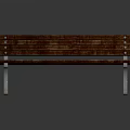 Wooden Outdoor Bench With Sturdy Metal Legs And Classic Design