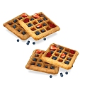 Strawberry Waffles Modern Waffles 3d model