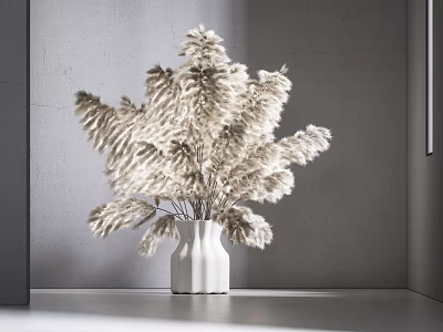 modern vase plant potted 3d model