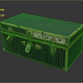 Vintage Suitcase Luggage With Classic Design Metal Locks And Blue Exterior For Daily Use