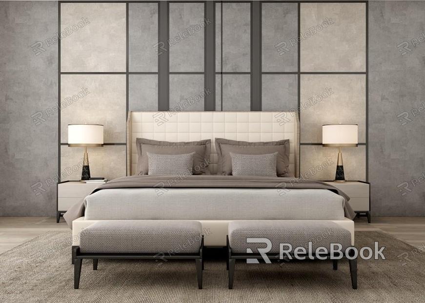 Background double bed model