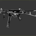 Modern Military Tactical Rifle Featuring Advanced Metallic Structure And Ergonomic Grip
