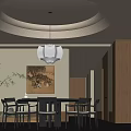 Modern Middle Style Restaurant 3d model