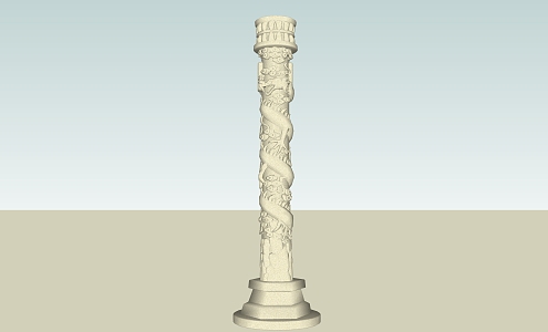 Chinese Pillar Watch 3d model