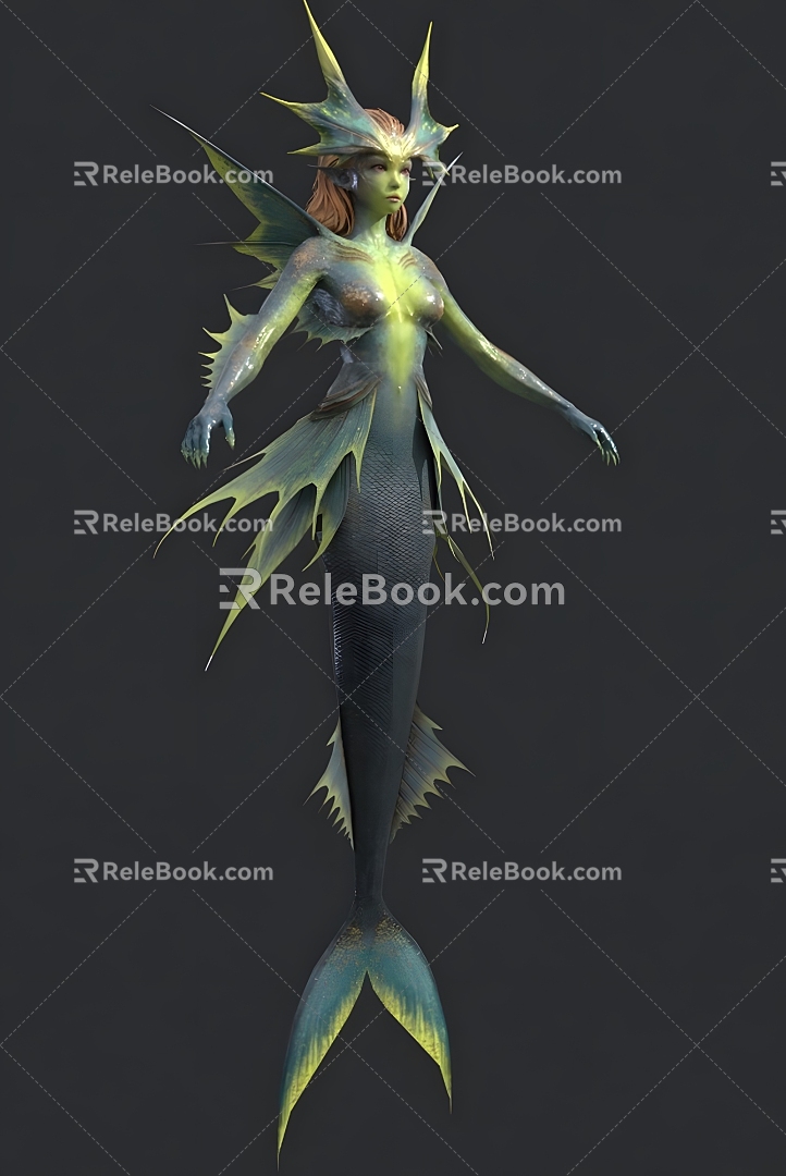 Mermaid 3d model