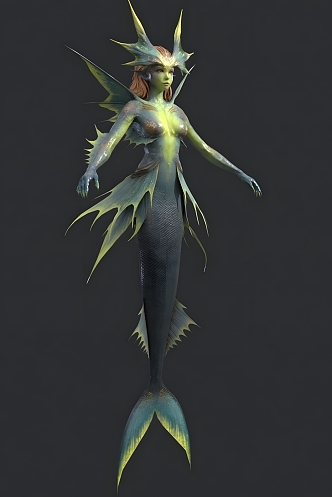 Mermaid 3d model