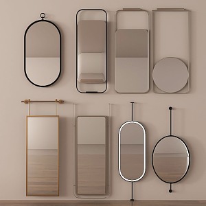 Modern Mirror Bathroom Mirror Cosmetic Mirror Decorative Mirror Full-length Mirror Bathroom Mirror 3d model