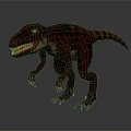 Realistic Dinosaur 3D Model With Detailed Skin And Standing Pose 3d model