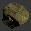 Wood Stone Decorative Piece Featuring Natural Texture Organic Pattern and Raw Appearance