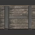 Rustic Wooden Storage Box With Metal Handle And Clasps For Household Organization