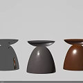 Modern Minimalist Side Tables With Round Top Transparent Gray And Brown Designs