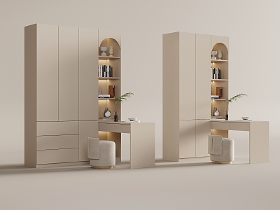 Simple wardrobe dresser model