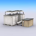 cooling energy storage device cooling device energy storage device new energy storage substation 3d model