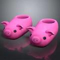 Cute Pink Pig Shaped Slippers for Comfortable Home Wear Design