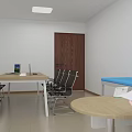 Hospital Outpatient Clinic Bright Interior With Natural Light And Medical Area