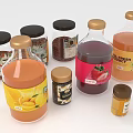 Fresh Fruit Juice With Orange Strawberry Mango Flavors In Bottled And Jarred Drinks