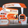YISON Exhibition Booth Modern Design with Brand Logo and Display Elements
