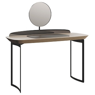 Console Dressing Table Solid Wood Dressing Table Simple Dressing Table 3d model