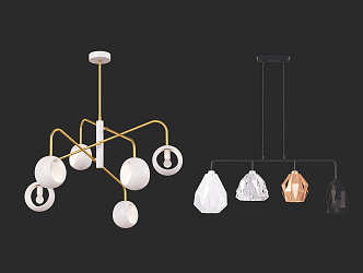 Modern chandelier 3d model