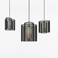Modern Chandeliers With Unique Geometric Designs And Cage Like Structures For Interior Decor 3d model