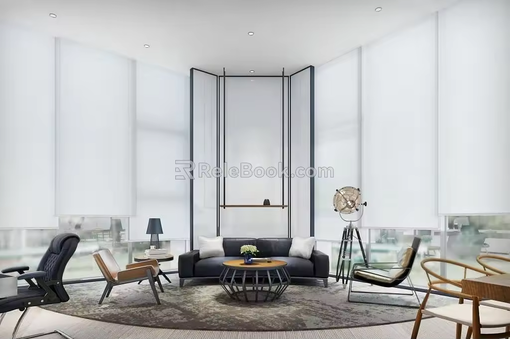 Reception area 3d model