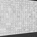 Geometric special-shaped background wall panel background modeling wall decorative panel living room sofa background wall 3d model